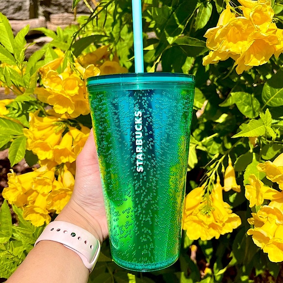 ❌LAST SET❌⭐️BRAND NEW STARBUCKS GLITTER TUMBLER CUP SET⭐️ - Picture 2 of 4